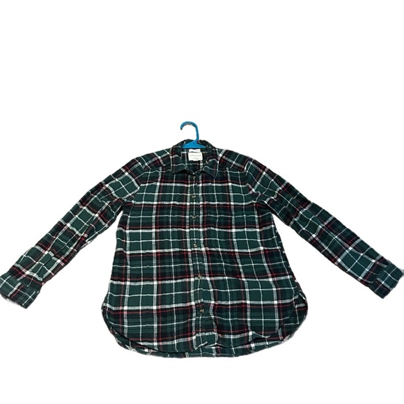 American Eagle Outfitters Dark Green Checkered Shirt - Picture 3 of 5